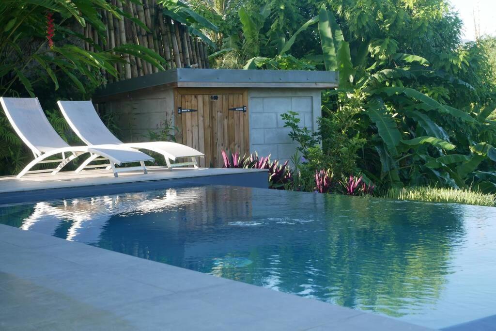 Villa Kumquat Avec Piscine Et Vue Sur Les Montagnes Petit-Bourg Bagian luar foto