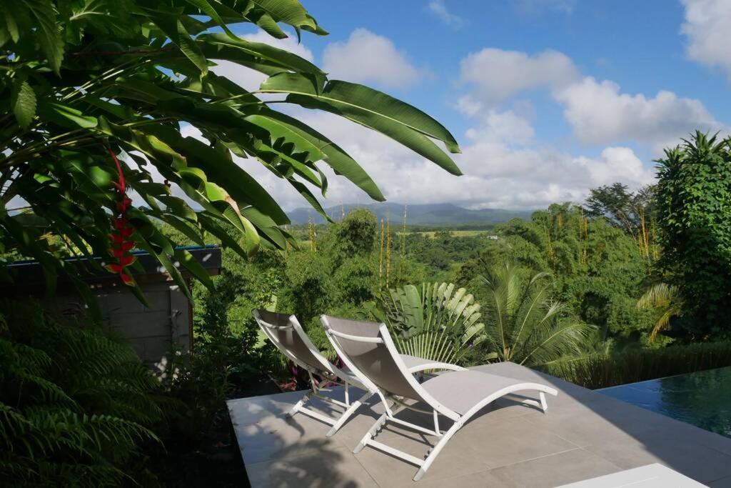 Villa Kumquat Avec Piscine Et Vue Sur Les Montagnes Petit-Bourg Bagian luar foto